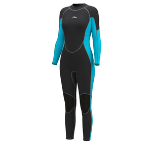 Hevto Women Wetsuit 3/2mm Neoprene Wet Suit Keep Warm in Cold Water for Surfing Swimming Diving blue Size 10