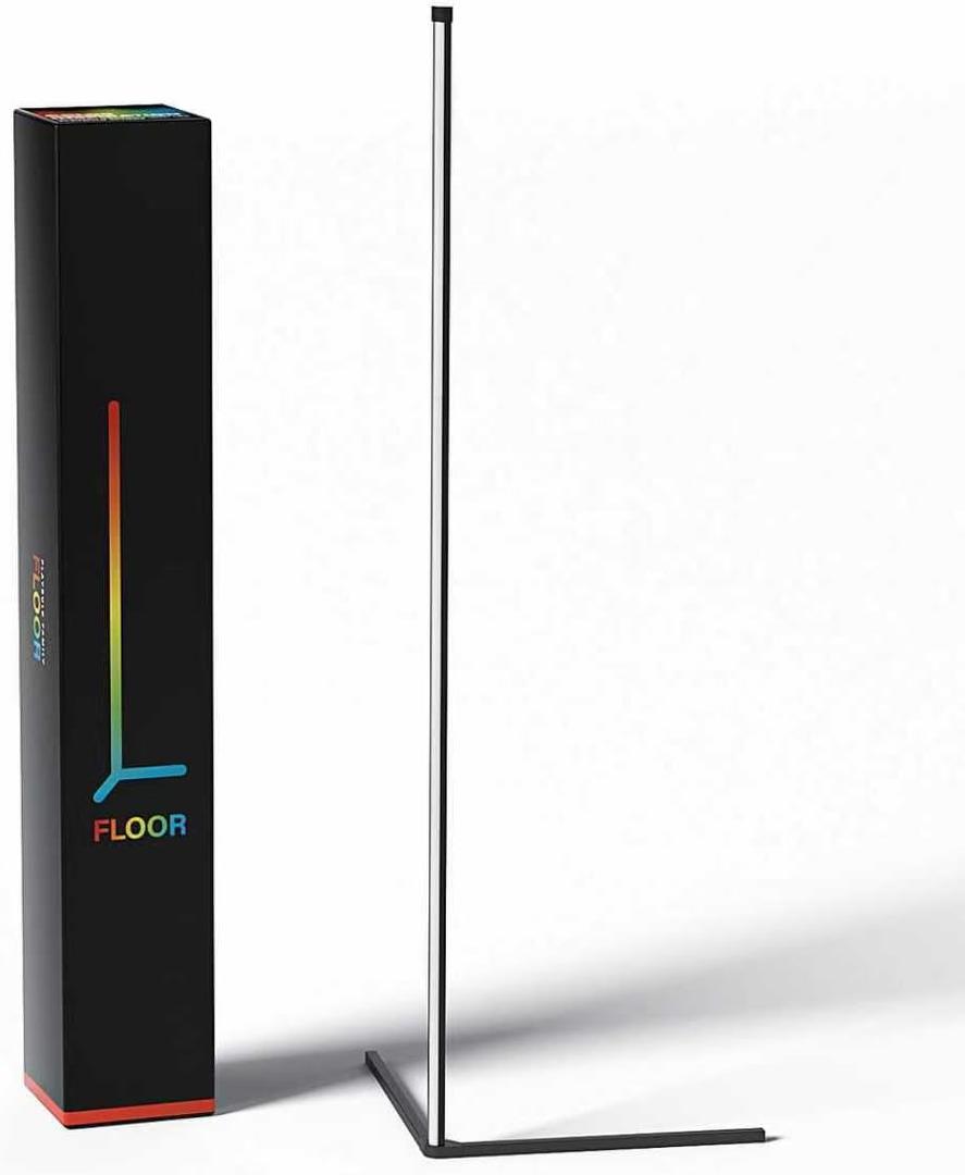 MIPOW PLAYBULB Floor 57" Tall Modern Floor Lamp Elegant Standing Light for Bedroom, Living Room & Study