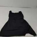 BEAGIMEG Women's Sexy Bodycon Sleeveless Ruched Backless Slit Tie Back Club Party Mini Dress (Large, Black)