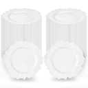 Tomeurperf White Charger Plates Bulk 100Pcs - 13" Elegant White Chargers for Dinner Plates, Wedding & Event Decorative Charger Plates Set
