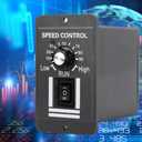 DC12V-60V/20A Motor Speed Controller, DC Motor Speed Controller, Forward/Reverse Electric Motor Speed Regulator, Suitable for DC Brush Motor