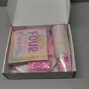 Srua Don Princess 4th Birthday Party Decorations Tableware, Pink and Gold Girl's Four Ever a Princess Birthday Party Supplies, Paper Plate, Cup, Napkin, Disposable Cutlery, Serves 24