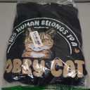 This Human Belongs To A Tabby Cat Owner Tabby Cat Lover Pullover Hoodie S