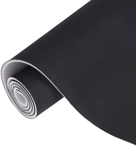GoldWheel Auto Headliner Fabric Mesh Type 60" Wx98 L with Foam Backing Interior Replacement Headliner Material, for All Vehicles RV Boat Home Roof Upholstery Fabric, Black