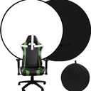 Portable Black White Screen Chair, 57 in Screen Backdrop with Stand 2-in-1Double Sided Foldable Blackwhite Background, for Video Chats and Meetings, Photography, Photo Zoom, Streaming Games