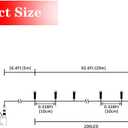 AWQ 66FT 200 LED Christmas String Lights Fairy String Lights Plug in 11 Modes Timer Function Waterproof Extendable with Remote Control for Indoor Outdoor Wedding Party Christmas Decor(Warm & White)