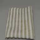 jinchan Valance Curtain Linen Textured Striped Window Curtain for Living Room Light Filtering Ticking Stripe Farmhouse Valance for Kitchen Rod Pocket 1 Panel 16 Inch Sage Green on Linen 1 Panel