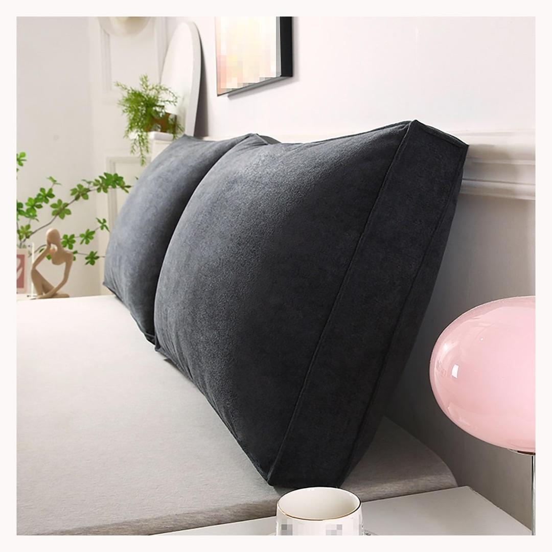 Headboard Cushions Replacement Large Reading Pillow 36" x 18" x 4"nch Sofa Back Cushions for Bed/Couch/Chair Comfort Lumbar Support Pillow Washable Cover 2 Pack