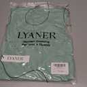 LYANER Women's Summer Sleeveless Peplum Blouse Square Neck Ruffle Strap Babydoll Tank Top (XL)