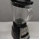 Hamilton Beach Power Elite Wave Action Blender For Smoothies, 40 Oz Glass Jar, 12 Functions Including Puree, Crush Ice, Black, 700 Watts, Black (58148A)
