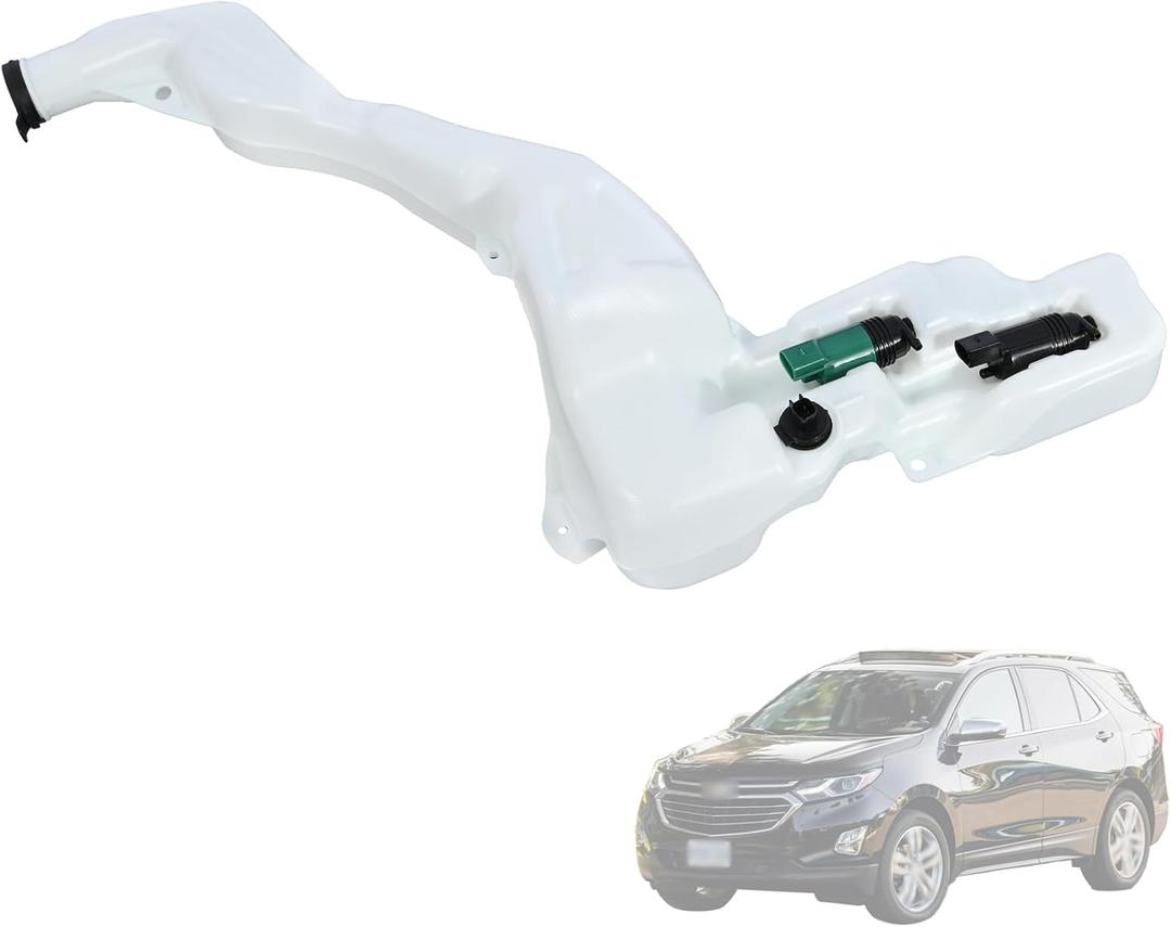 Windshield Washer Fluid Reservoir Tank Assembly w/Pump, Cap & Sensor Compatible with Chevrolet Equinox, for GMC Terrain 2018 2019 2020 2021 2022 Replace 84768722 GM1288235