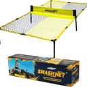 Outdoor Family Backyard Game Set for Adults and Kids Portable Hybrid Volleyball and Table Tennis Net Easy Quick Assembly Durable Sport Equipment for Beach Parks Tailgates Lawn & Backyard Play