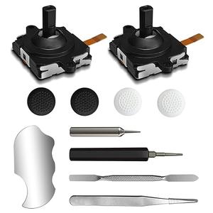 DUXICEPIN Replacement Kit for Oculus Quest 2 Controller/Meta Quest 3 Controller (11-in-1), Joysticks, Screwdriver, Tweezer & Pry Tool-Ultimate for Meta Quest 3 Controller Accessories (Black-11-in-1)