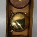 Antique Brass Polished Balance Scale with Velvet Box with Weights Jewelry 50 Grams