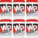 WIPESPLUS Cleaning Wipes All Purpose Food Contact - No Rinse, No Residue, Quick Dry Formula, Disinfecting Wipes For Restaurants, Foodservice, Schools - Canister, 100 Count, (Pack of 6)