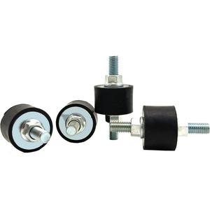 M10 Rubber Studs Shock Absorber Anti-Vibration Isolator Mounts, Rubber Cylindrical Vibration Isolation Mount, for Air Compressors Garage Motor Diesel Engines with Non-Slip Nuts, 4 Pack Double Stud M10 Rubber Studs Shock Absorber Anti-Vibration Isolator Mounts, Rubber Cylindrical Vibration Isolation Mount, for Air Compressors Garage Motor Diesel Engines with Non-Slip Nuts, 4 Pack Double Stud