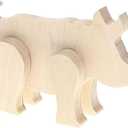 Standing Animal, Pig  Unfinished Wood Cutouts for Crafts, DIY Wooden Animal Shapes, Rustic Craft Wood Decor, Painting Projects, and Home Art Supplies