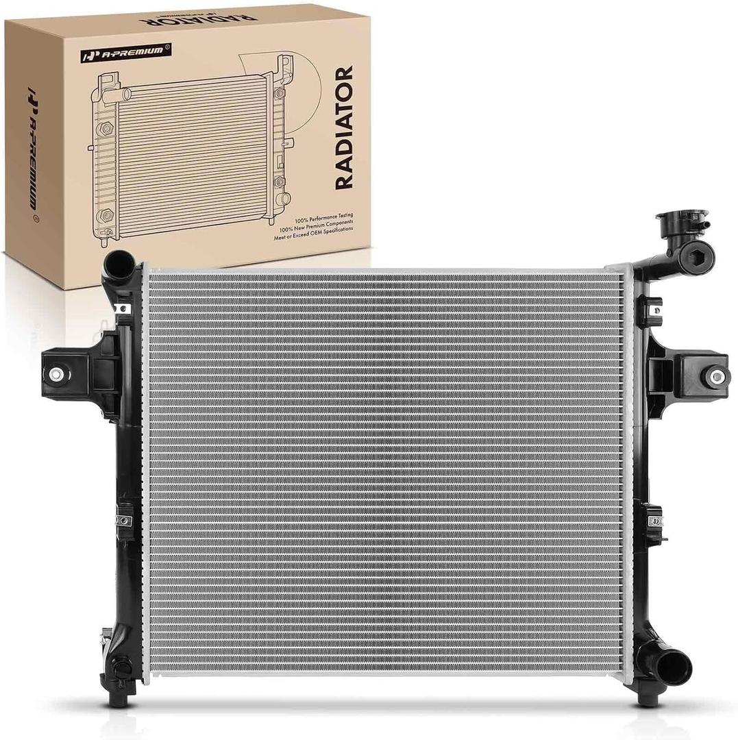 A-Premium Engine Coolant Radiator Assembly Compatible with Jeep Grand Cherokee 2005-2010 3.7L 4.7L, Grand Cherokee 2006-2010 6.1L, Grand Cherokee 2010 3.0L, Commander 2006-2010 3.7L 4.7L