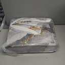 Comforter Set Full Size, Marble Black Gold Stone Soft 3 Pcs Bedding for Kids and Adults, Gray Vintage Retro Comforter Set with Pillowcase, for Bedroom Bed Decor