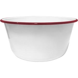 CWI Large Mixing Bowl for Kitchen - Vintage Metal Bowl for Kitchen, Camping, and Everyday Use - Chip-Resistant for Long-Lasting Durability