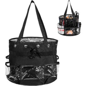 Hairstylist Traveling Bag, Large Capacity Hairdresser Barber Bag, Heat Resistant Hair Tools Travel Bag, Professional Makeup Organizer Bag, Waterproof Shower Toiletry Bag