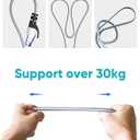BUSOHE Cat 8 Ethernet Cable 50 ft, Nylon Braided High Speed Heavy Duty Network LAN Patch Cord, 40Gbps 2000Mhz SFTP Shielded RJ45 Flat Internet Cable for TV/PC/Router, in Wall, Indoor, Outdoor