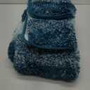 OLANLY Bathroom Rugs Sets 3 Piece, Soft Absorbent Microfiber Bath Mats and U-Shaped Contour Toilet Rug, Plush Shaggy Bath Mat Set for Bathroom (47"x20"+24"x16"+24"x20", Peacock Blue)