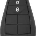 Replacement Key Fob Cover fit for Dodge Ram 1500 2500 3500 Caravan Jeep Grand Cherokee Chrysler Town Country Dodge Durango Grand Caravan Journey Remote Control Key Fob Shell