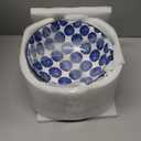 Selamica Ceramic Large Salad Bowls Set, 53 OZ Pho Bowls 8 Inch Soup Bowls for Kitchen, Large Serving Bowls for Ramen Pasta Fruit Dinner, Stackable & Sturdy, Set of 3, Vintage Blue