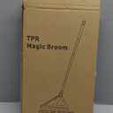 Floor Squeegee Multifunction Magic Broom, 4-in-1 Easily Dry The Floor Surface and Remove Dirt and Hair, pet Hair Remover, Liquid, Glass Wiper, Sweeper Broom for Living Room, Kitchen, Bathroom（Gray)