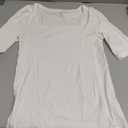 Amazon Essentials Women's Slim-Fit Half Sleeve Square Neck T-Shirt (Medium)