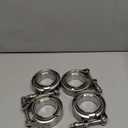 EVIL ENERGY 4PCS V Band Clamp with Flange Male Female 304 Stainless Steel, Pack 4