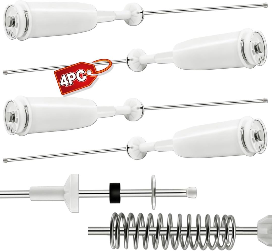 4-Pack AJK72909308 4902FA1665W Washer Suspension Rods, 25.2 Inch Compatible with LG Ken-more Top Loader Washing Machine, Fit for WT5001CW WT5101HV WT5101HW WT5101HV WT1101CW 79629002010 79629272000