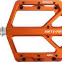 FIFTY-FIFTY Mountain Bike Pedals, Non-Slip and Aluminum Alloy Bicycle Flat Pedals, 9/16" Sealed Bearing, Lightweight and Wide Platform for All Mountain, Enduro, Downhill, E-Bike, MTB