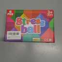 6 Pack Squishy Stress Balls Fidget Toys for Adults Kids, Sensory Stress Cube Anxiety Stress Relief Toy with Thick Substance, Slow Rising Calming Toys Stretchy for Classroom, Malt Sugar Ball