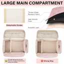 Breast Pump Bag Compatible with Spectra S1 and S2, Breast Pumping Travel Storage Bag with Waterproof Mat for Pumping Essentials and Accessories, Pink