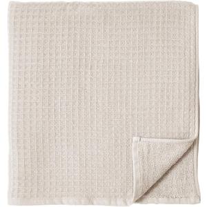 UCHINO Waffle Twist Cotton Weave Bath Towel for Bathroom Lightweight Absorbent Quick Dry Honeycomb Texture Solid Terry Loop Reverse 30" x 60", 1 Bath Towel, Linen