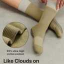 YOTTOY Pilates Grip Socks for Women - Non-Slip Yoga Grip Socks, Perfect for Yoga, Dance,Pure Barre, and Workouts (One Size, White)