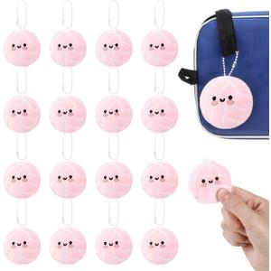 Simgoing 15 Pcs Volleyball Keychain Gift Bulk Mini Plush Ball Prizes Funny Sports Players Team Party Favors Gifts for Group