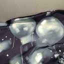 Baocicco 10x8ft Happy Birthday Photography Background Diamond Shiny Glitter Silver White and Black Balloons Backdrop Birthday Ceremony Decoration White Black Birthday Party Supplies Adult Photo Prop