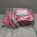 Suhine 6 Set Spa Party Supplies for Girls Kids 6 Satin Robes Spa Kit Sleepover Birthday Slumber Party Favors Nail Salon Pack (Pink)