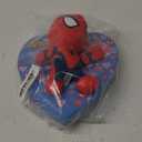 Spiderman Heart Box with Plush, Marvel Chocolate Candy Assortment, Valentines Gift for Boys, 14 Individually Wrapped Candies, 2.96 Ounces
