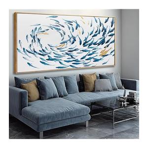 iKNOW FOTO Framed Canvas Wall Art Black and White Sailboat Seascape Vintage Coastal Picture with Black Floater Frame Stretched Ready to Hang 20x40 Boats Wall Art for Living Room, Office, Home Decor