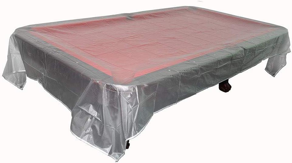 East Eagle Billiard/Pool Table Dust PVC Cover - Fits 7,8,9 ft. Table (Transparent)