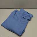 Scrubs for Women Set - Stand-Up V-Neck Scrub Top & Straight-Leg Pants with 5 Pockets,Women's Scrub Set (Blue, M)