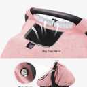 TinlyFinly Waterproof Car Seat Cover for Baby, 2-Layer Car Seat Rain Cover with Clear Window & Sunshade & Mesh Cover, Universal Infant Carseat Canopy for Stroller, Protect from Rain and Snow - Pink