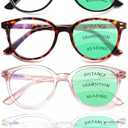 4 Pack Reading Glasses Spring Hinge Stylish Readers Black/Tortoise for Men and Women (Colour mixture, 1.00, x)