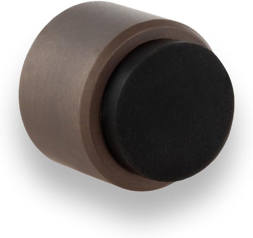 EVI | Wall Adhesive Doorstop | 1.1'' X 1.1'' | Great Adherence | Rustic Brass Finish | 100% Functional | Mod. 198/28