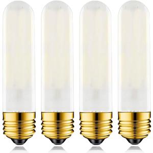 40 Watt T10 Clear Tubular Incandescent Light Bulb, Vintage Style Showcase Bulb,Showcase lamp, 2700K Soft White, E26 Medium Base, 280 Lumens (Misty White)