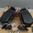 Wheelchair Lift Leg RestWheelchair Foot RestDrive Wheelchair Parts for Standard Wheelchairs1pair (Black)